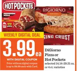 Mariano's DiGiorno Pizza or Hot Pockets offer