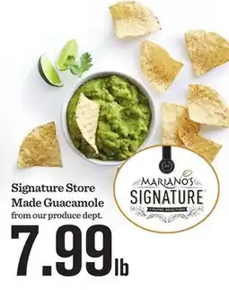 Mariano's Signature Store Made Guacamole offer
