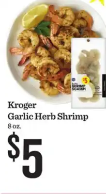 Mariano's Kroger Garlic Herb Shrimp offer