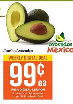 Mariano's Jumbo Avocados offer