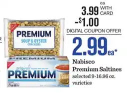 Mariano's Nabisco Premium Saltines offer