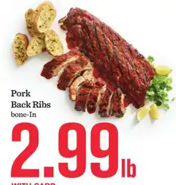 Mariano's Pork Back Ribs offer