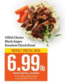 Mariano's USDA Choice Black Angus Boneless Chuck Roast offer