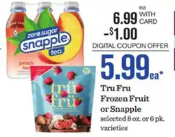 Mariano's Tru Fru Frozen Fruit or Snapple offer