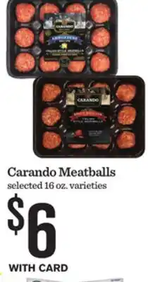 Mariano's Carando Meatballs offer