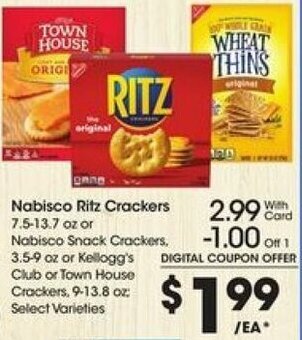 Kroger Nabisco Ritz Crackers offer