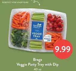 Fresh Thyme Braga Veggie Party Tray with Dip offer