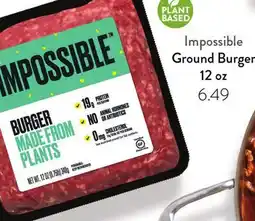 Fresh Thyme Impossible Ground Burger offer