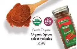 Fresh Thyme Fresh Thyme ORGANIC Organic Spices offer