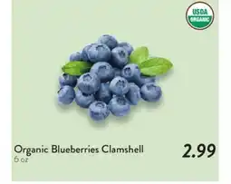 Fresh Thyme Organic Blueberries Clamshell offer
