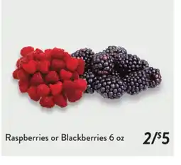 Fresh Thyme Raspberries or Blackberries offer