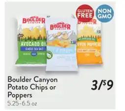 Fresh Thyme Boulder Canyon Potato Chips or Poppers offer
