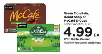 Food 4 Less Keurig Green Mountain, Donut Shop or McCafé K-Cups offer