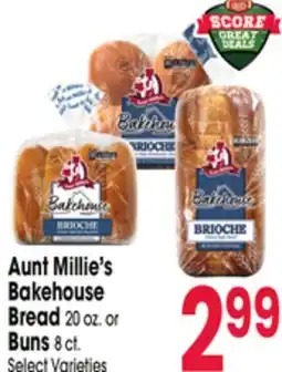 Jewel-Osco Aunt Millie's Bakehouse Bread 20 oz. or Buns 8 ct offer