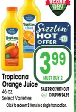 Jewel-Osco Tropicana Orange Juice offer
