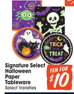 Jewel-Osco Signature Select Halloween Paper Tableware offer