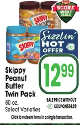 Jewel-Osco Skippy Peanut Butter Twin Pack offer