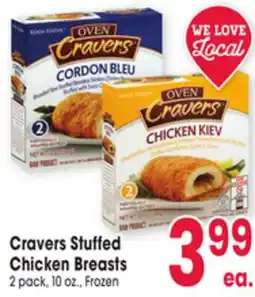 Jewel-Osco Cravers Stuffed Chicken Breasts offer