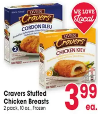 Jewel-Osco Cravers Stuffed Chicken Breasts offer