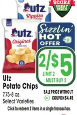 Jewel-Osco Utz Potato Chips offer