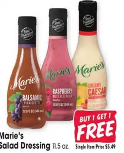 Jewel-Osco Marie's Salad Dressing offer