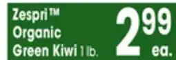 Jewel-Osco Zespri Organic Green Kiwi offer