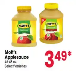 Jewel-Osco Mott's Applesauce offer
