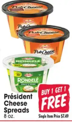 Jewel-Osco Président Cheese Spreads offer