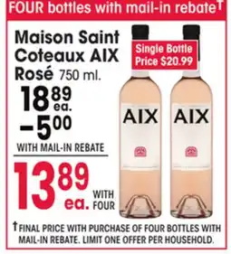 Jewel-Osco Maison Saint Coteaux AIX Rosé offer