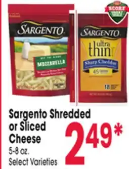Jewel-Osco Sargento Shredded or Sliced Cheese offer