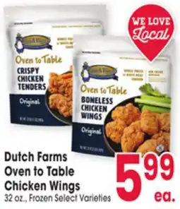 Jewel-Osco Dutch Farms Oven to Table Chicken Wings offer
