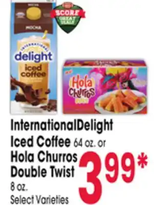 Jewel-Osco InternationalDelight Iced Coffee 64 oz. or Hola Churros Double Twist 8 oz offer