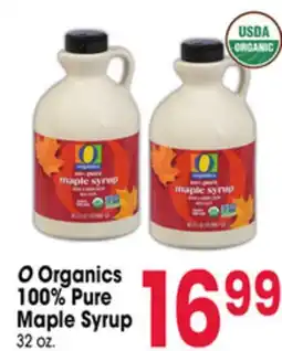 Jewel-Osco O Organics 100% Pure Maple Syrup offer