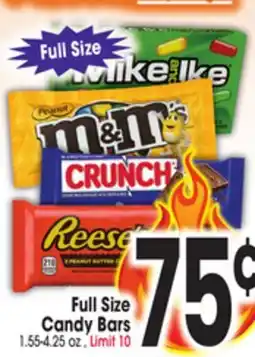 Jewel-Osco Full Size Candy Bars offer