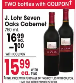 Jewel-Osco J. Lohr Seven Oaks Cabernet† offer