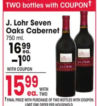 Jewel-Osco J. Lohr Seven Oaks Cabernet† offer
