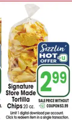 Jewel-Osco Signature Store Made Tortilla Chips offer