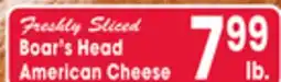 Jewel-Osco Boar's Head American Cheese offer