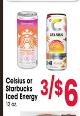 Jewel-Osco Celsius or Starbucks Iced Energy offer