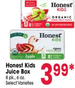 Jewel-Osco Honest Kids Juice Box offer
