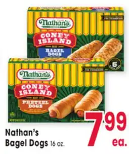 Jewel-Osco Nathan's Bagel Dogs offer