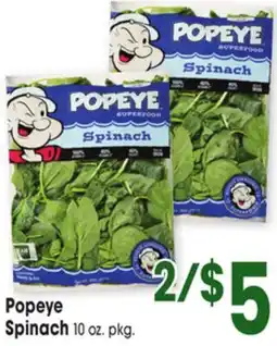 Jewel-Osco Popeye Spinach offer