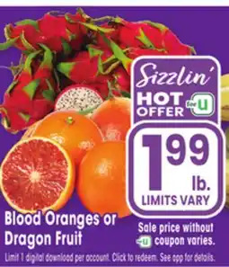 Jewel-Osco Blood Oranges or Dragon Fruit offer
