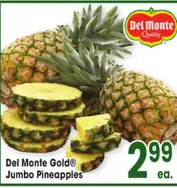 Jewel-Osco Del Monte Gold Jumbo Pineapples offer