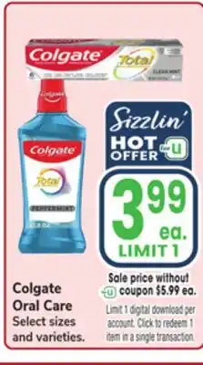 Jewel-Osco Colgate Oral Care offer