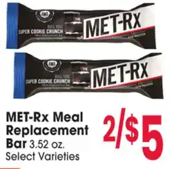 Jewel-Osco MET-Rx Meal Replacement Bar offer