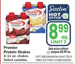 Jewel-Osco Premier Protein Shakes offer