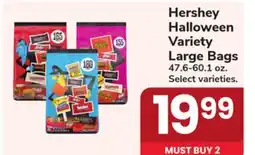 Jewel-Osco Hershey Halloween Variety Large Bags offer