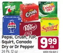 Tony’s Fresh Market Pepsi, Crush, 7UP, Squirt, Canada Dry or Dr Pepper offer