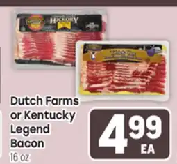 Tony’s Fresh Market Dutch Farms or Kentucky Legend Legend Bacon offer